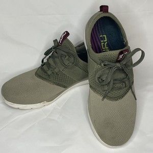 Kuru PIVOT Women's Size 8  Green Sneakers Lace Up Pull on Tennis Walking Shoes